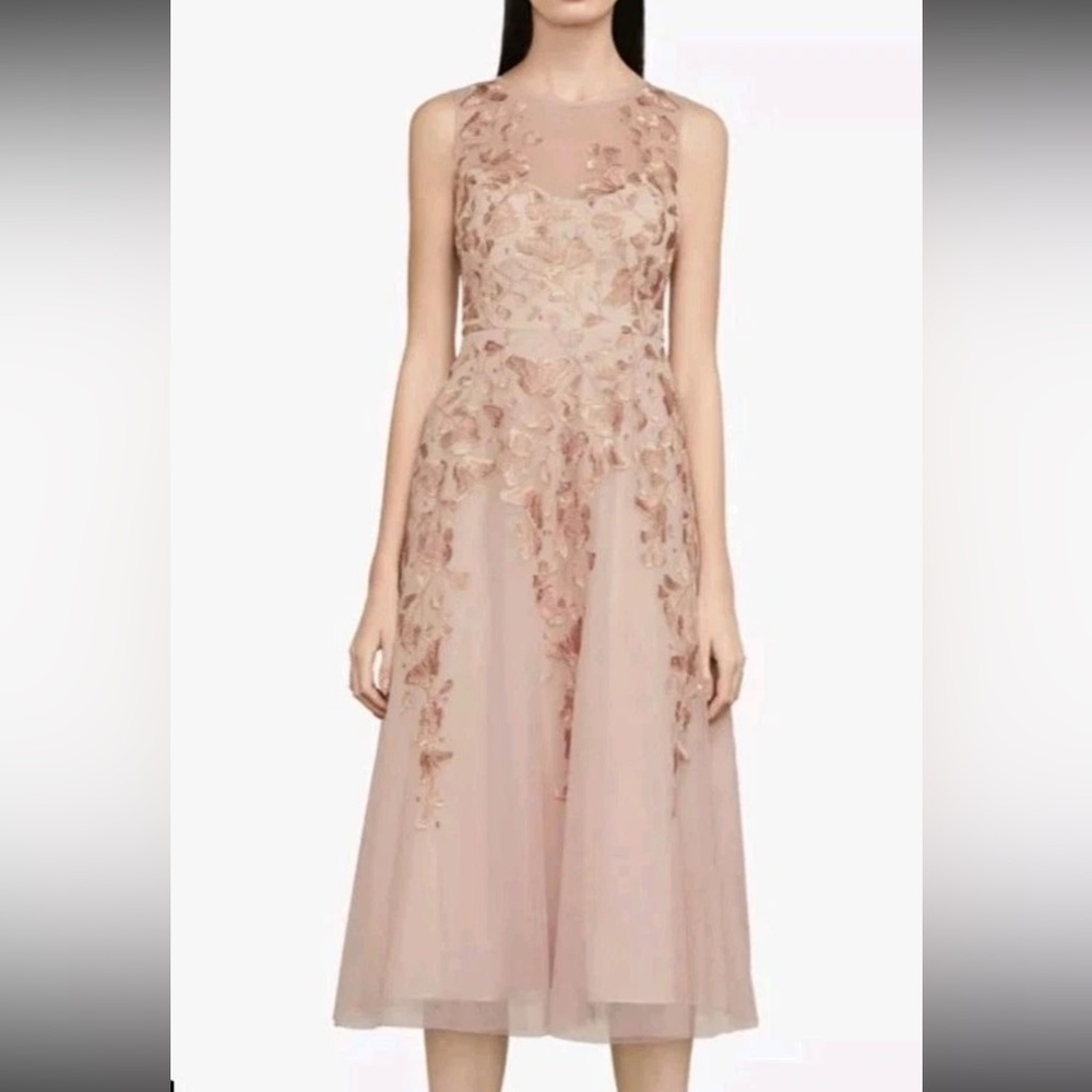 BCBGMaxAzria Blush Floral Dress